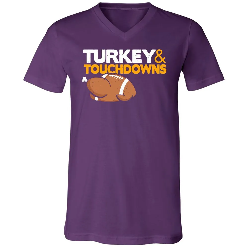 Unisex V-Neck T-Shirt - W4GQFJ7D - Team Purple - 9
