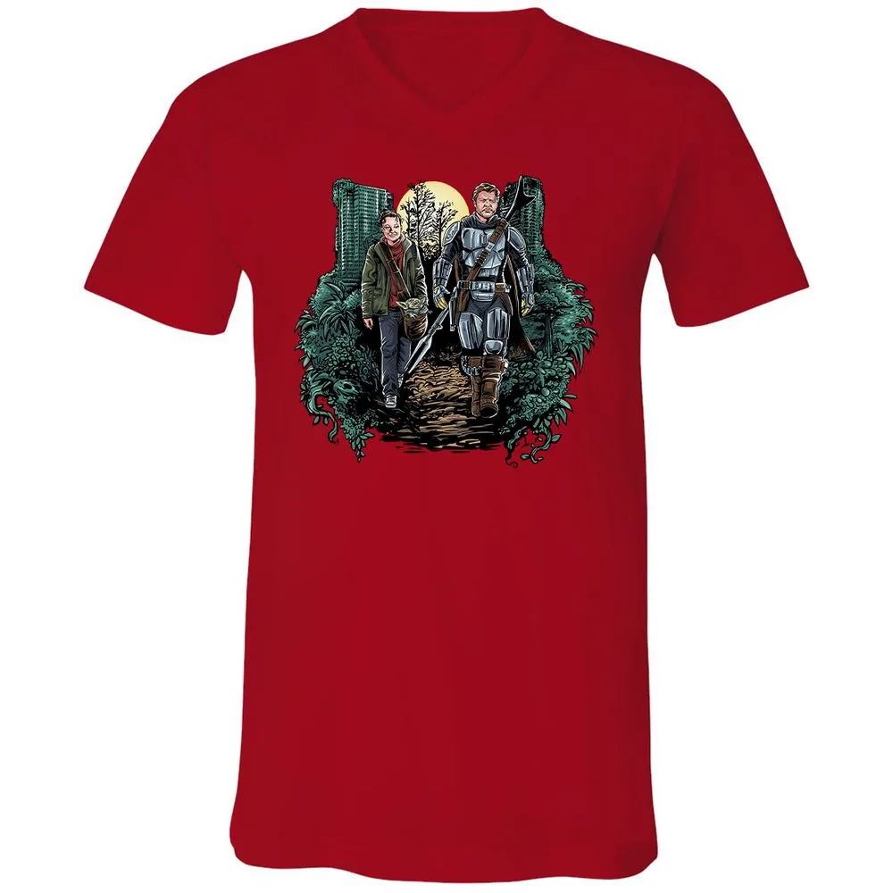 Unisex V-Neck T-Shirt - 9PPAVAVS - Red - 3