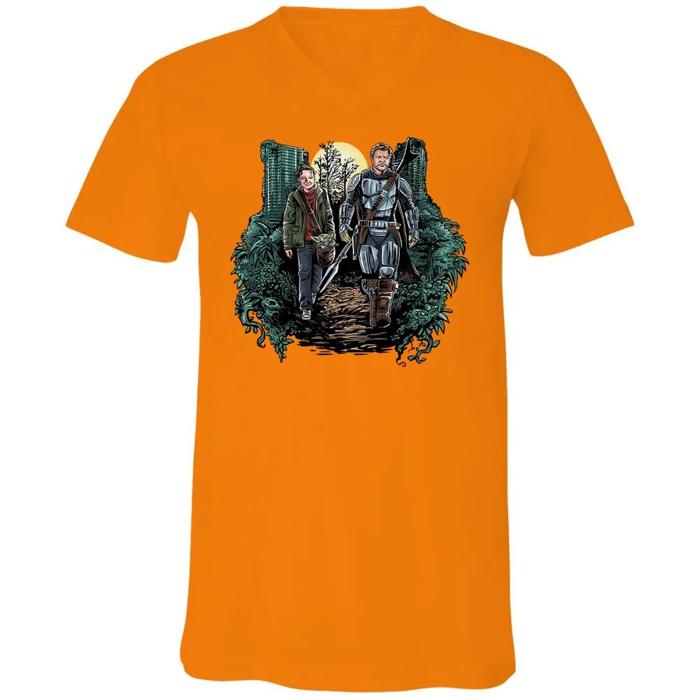 Unisex V-Neck T-Shirt - 9PPAVAVS - Orange - 11