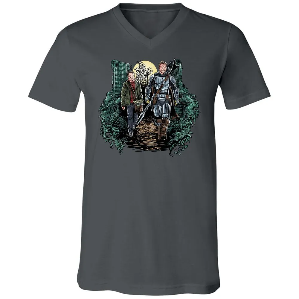 Unisex V-Neck T-Shirt - 9PPAVAVS - Asphalt - 12