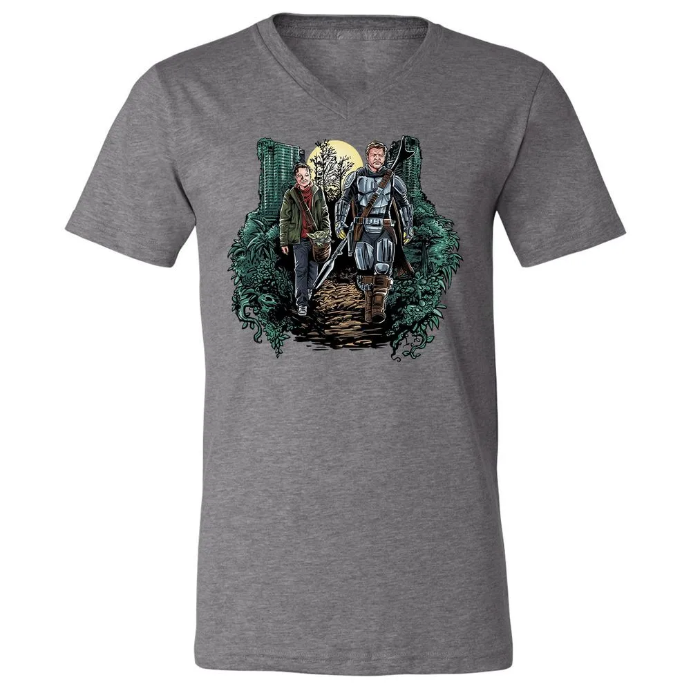 Unisex V-Neck T-Shirt - 9PPAVAVS - Deep Heather - 13