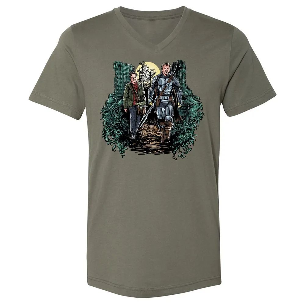 Unisex V-Neck T-Shirt - 9PPAVAVS - Military Green - 10