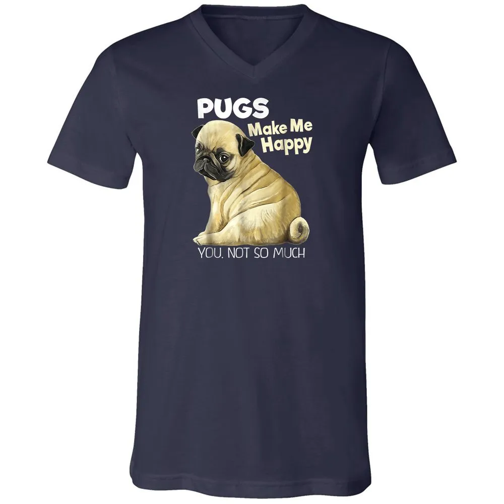 Unisex V-Neck T-Shirt - 23DFX8YW - Navy - 2