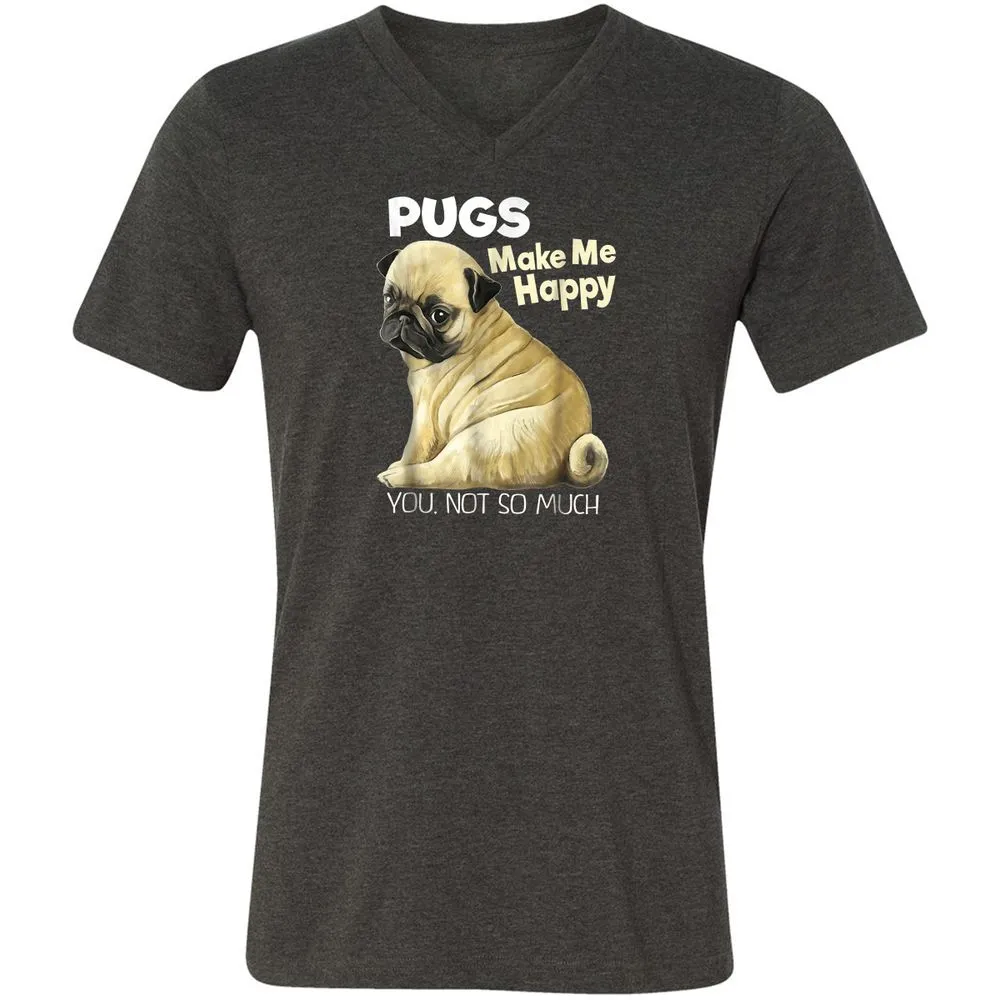 Unisex V-Neck T-Shirt - 23DFX8YW - Dark Grey Heather - 8