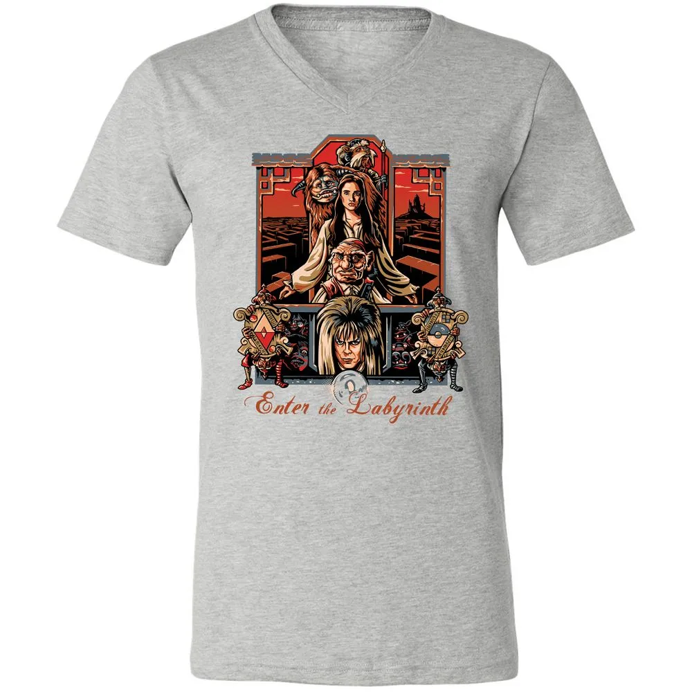Unisex V-Neck T-Shirt - NWZ79R81 - Athletic Heather - 7
