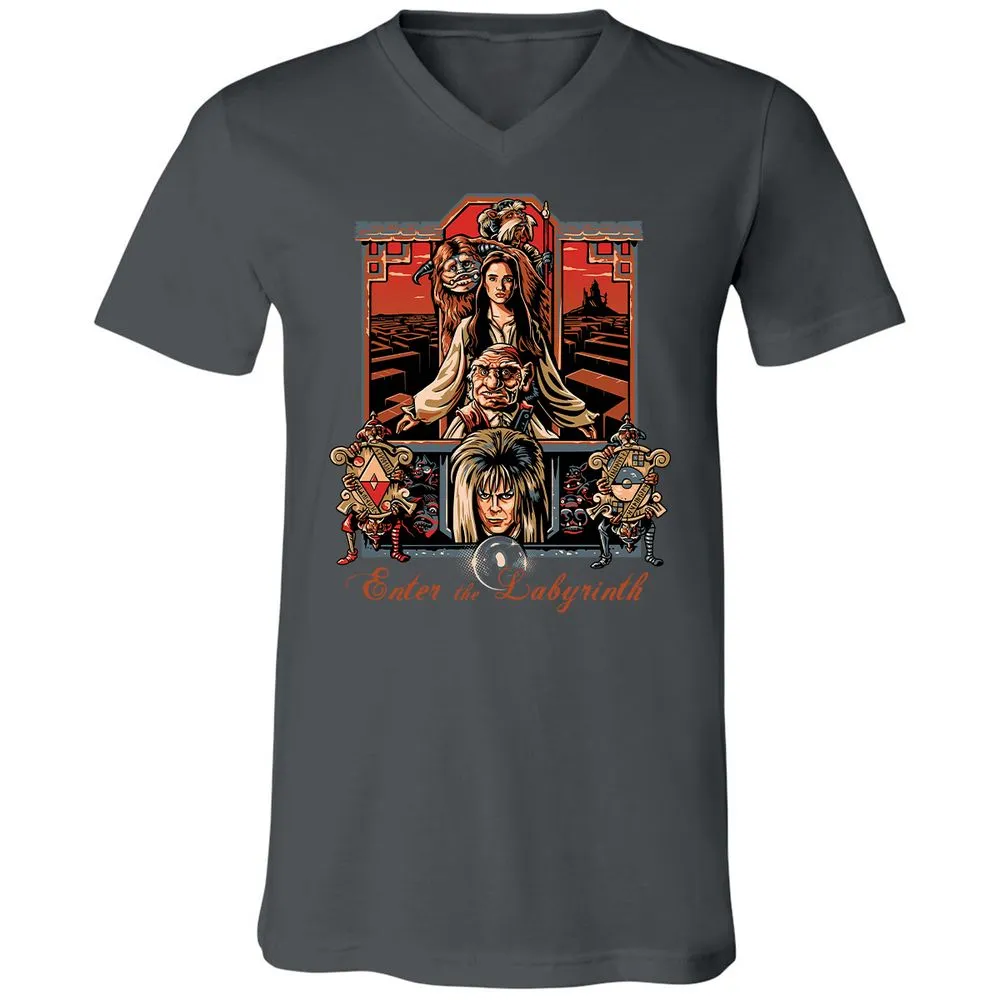 Unisex V-Neck T-Shirt - NWZ79R81 - Asphalt - 12