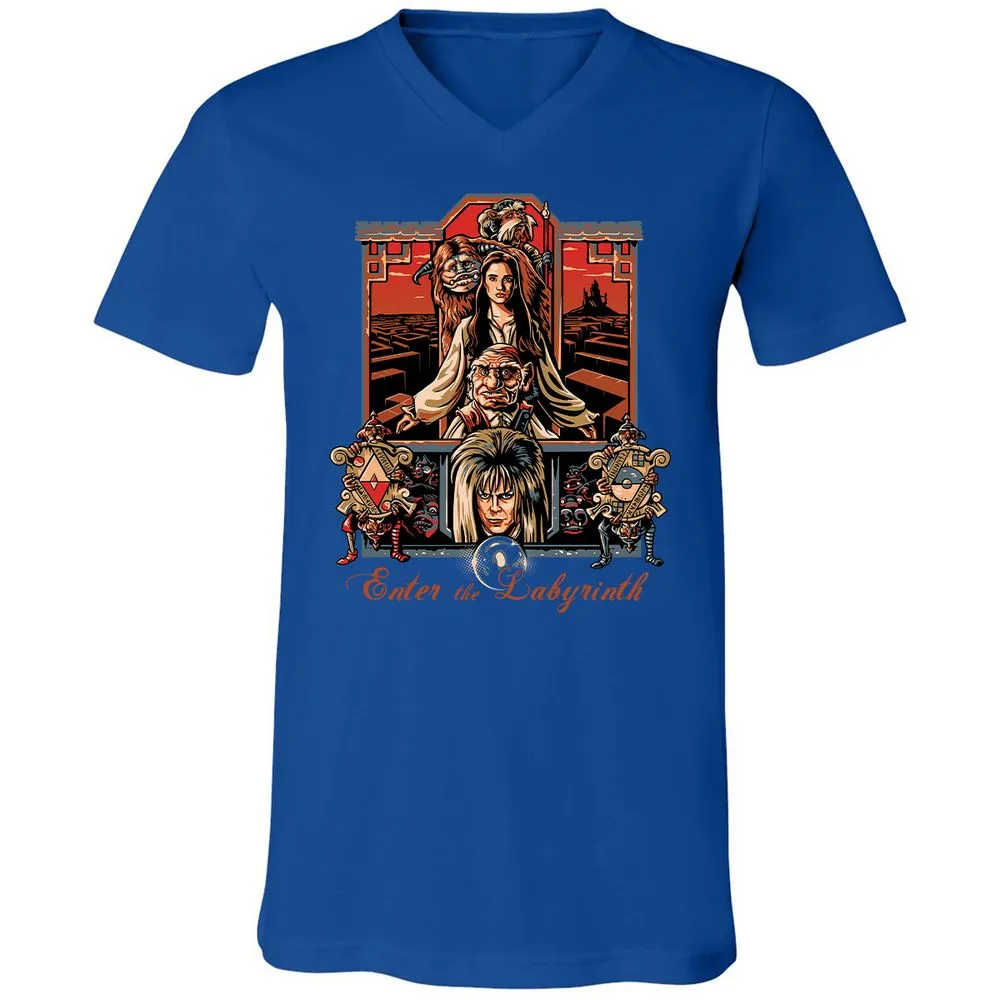 Unisex V-Neck T-Shirt - NWZ79R81 - True Royal - 4