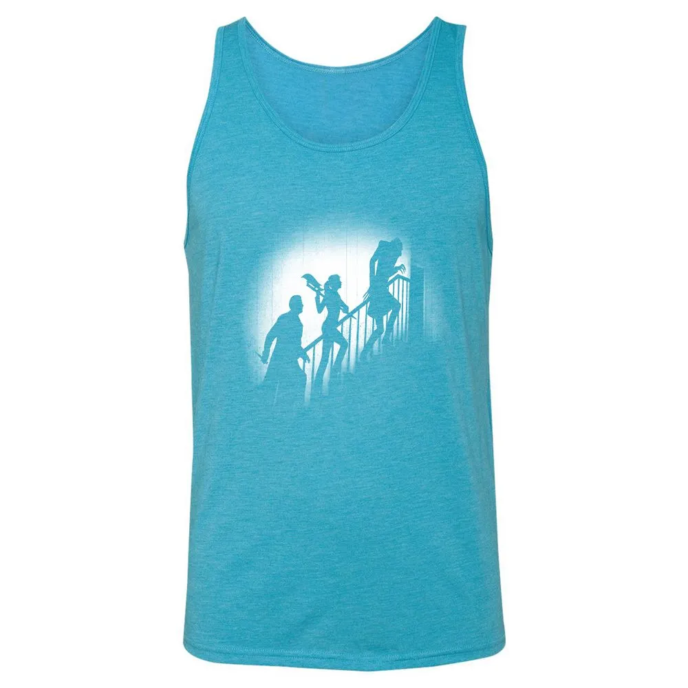 Unisex Jersey Tank - JLVQ57MT - Aqua Triblend - 3