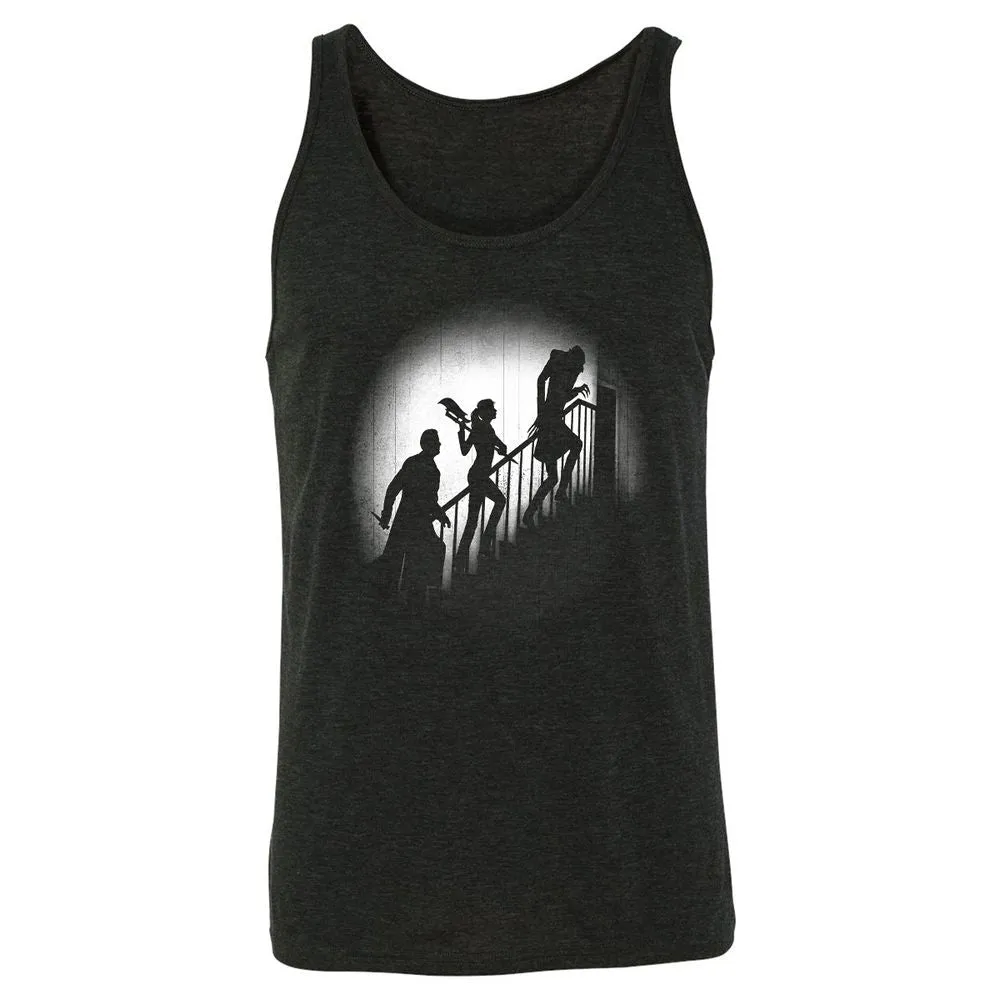Unisex Jersey Tank - JLVQ57MT - Charcoal Black Triblend - 5