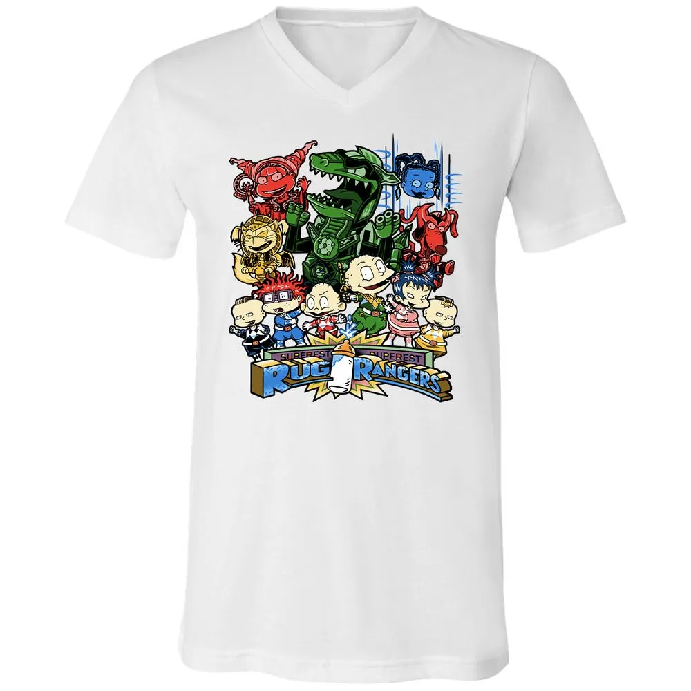Unisex V-Neck T-Shirt - XFUJG6YF - White - 5