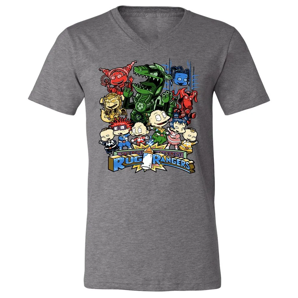 Unisex V-Neck T-Shirt - XFUJG6YF - Deep Heather - 13