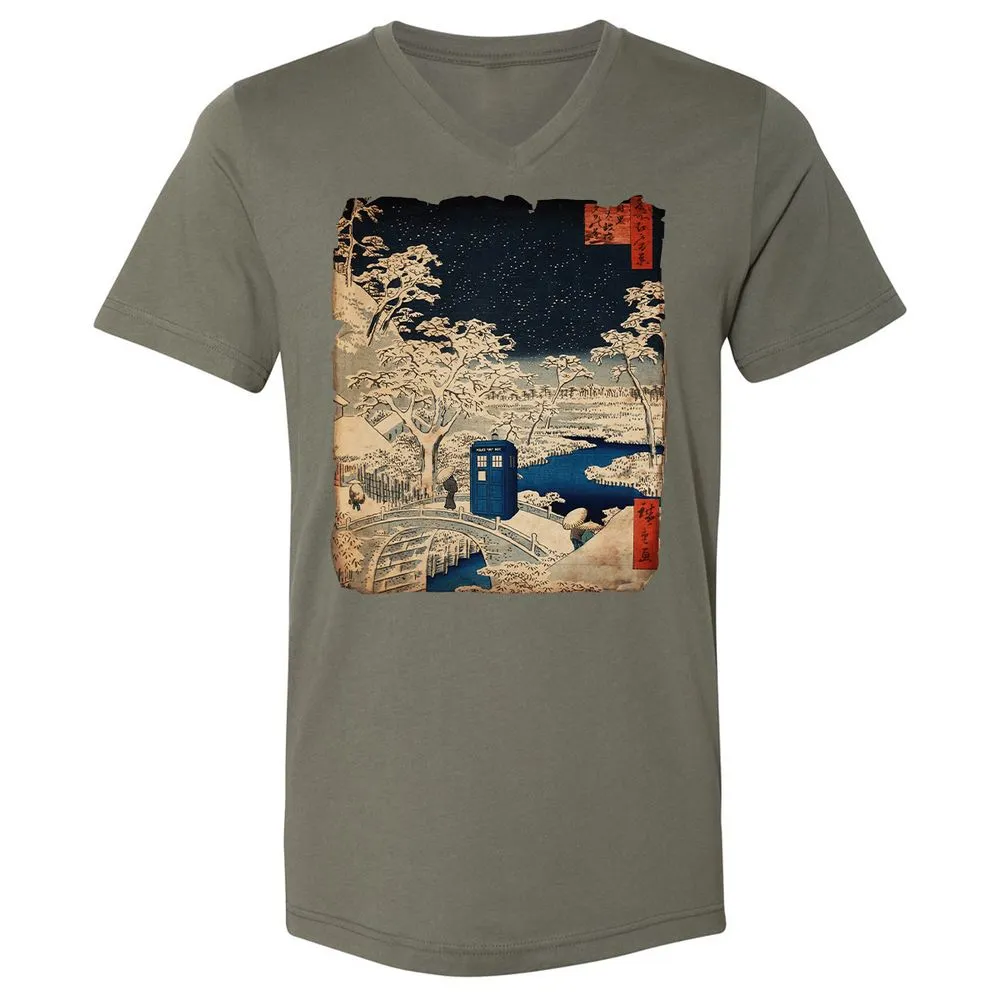 Unisex V-Neck T-Shirt - E3A7EQPL - Military Green - 10