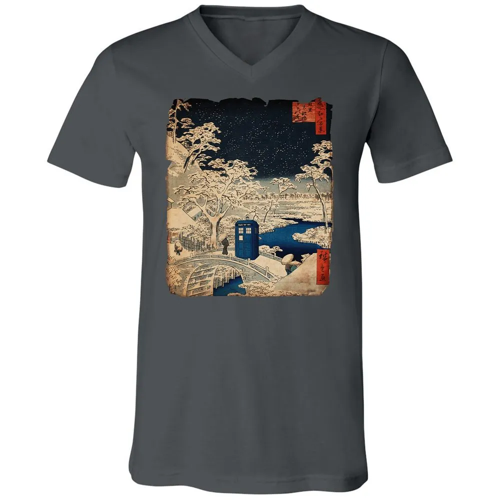 Unisex V-Neck T-Shirt - E3A7EQPL - Asphalt - 12