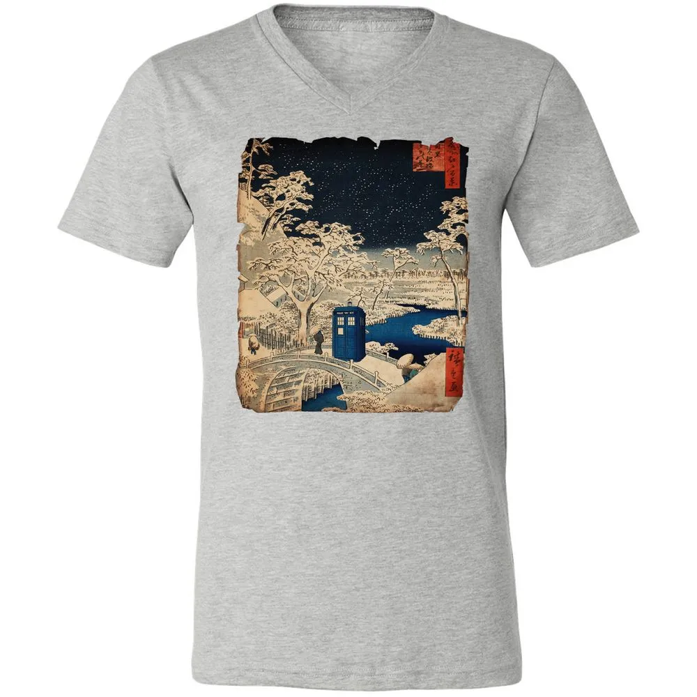 Unisex V-Neck T-Shirt - E3A7EQPL - Athletic Heather - 7