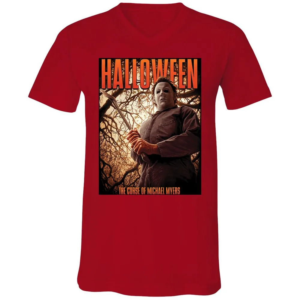 Unisex V-Neck T-Shirt - 32ST75B7 - Red - 3