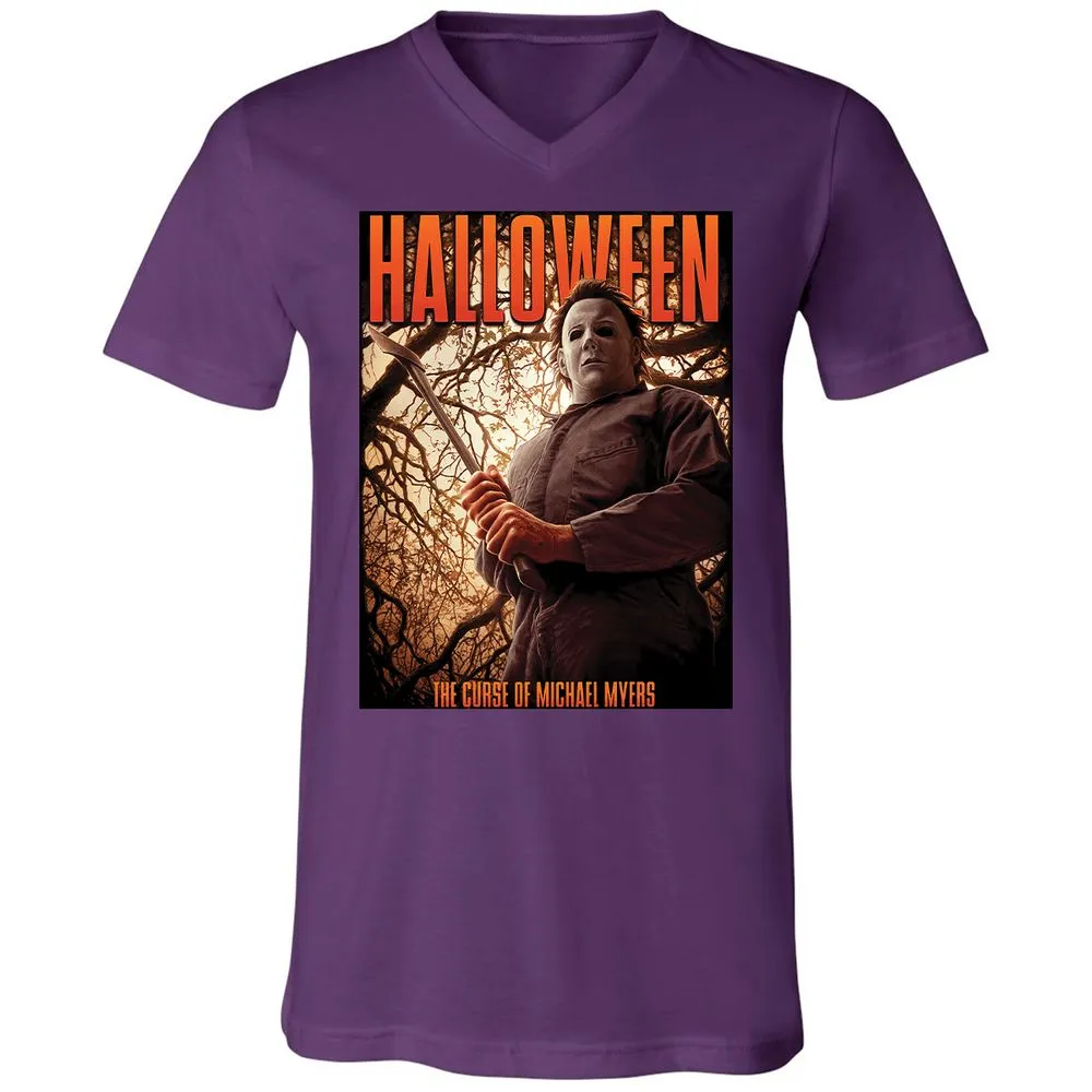Unisex V-Neck T-Shirt - 32ST75B7 - Team Purple - 9