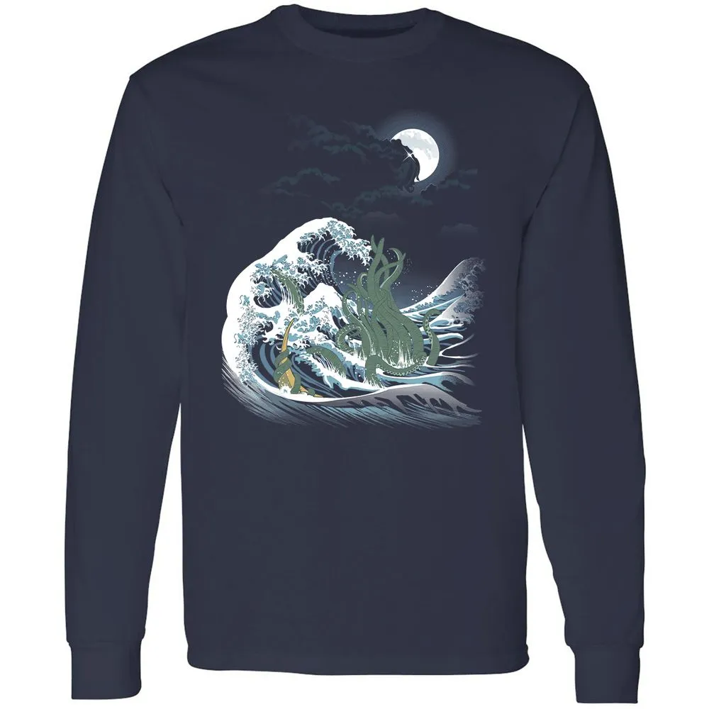 Long Sleeve T-Shirt - V4DF5ETL - Navy - 2