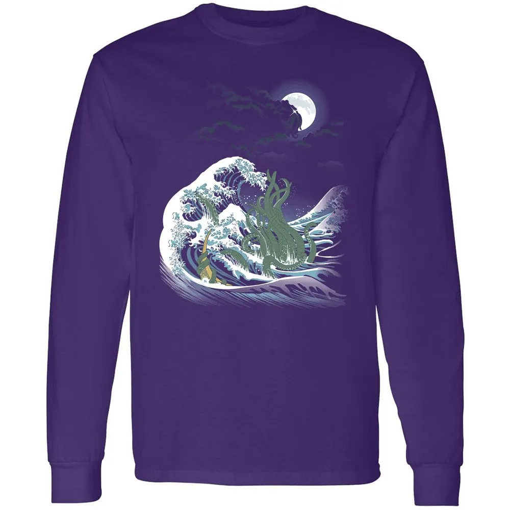 Long Sleeve T-Shirt - V4DF5ETL - Purple - 13