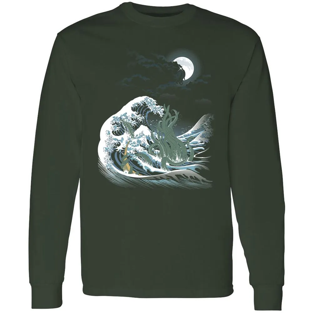 Long Sleeve T-Shirt - V4DF5ETL - Forest Green - 4