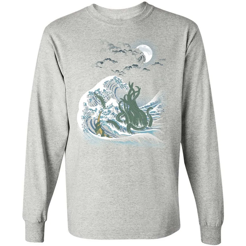 Long Sleeve T-Shirt - V4DF5ETL - Ash - 7