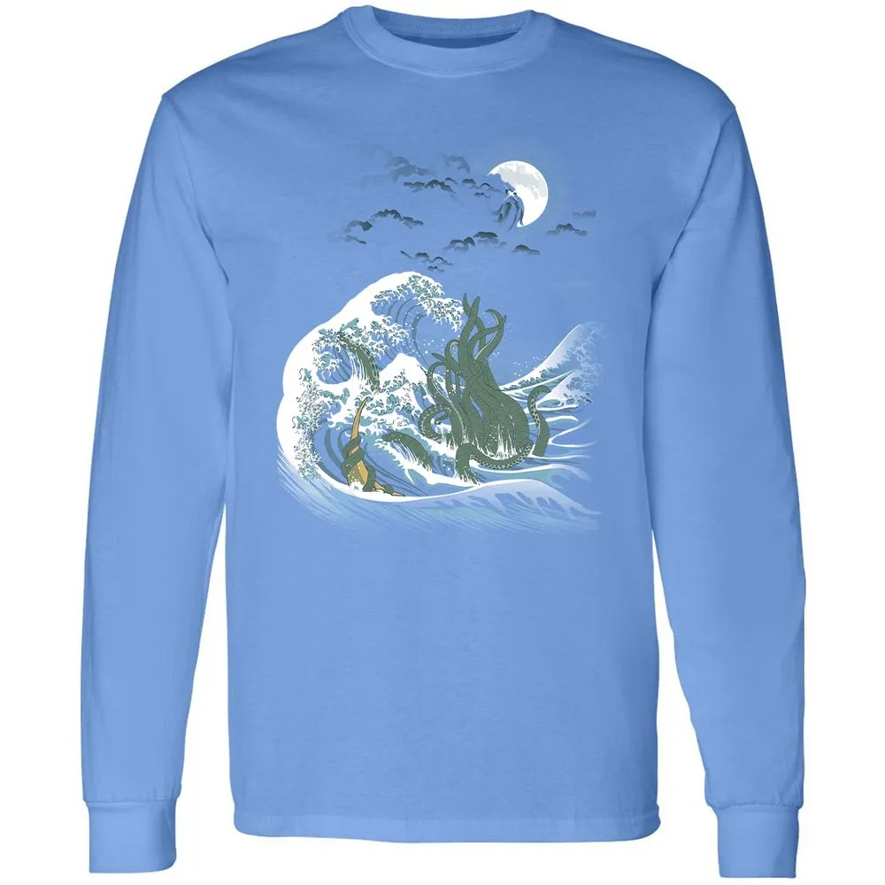 Long Sleeve T-Shirt - V4DF5ETL - Carolina Blue - 12