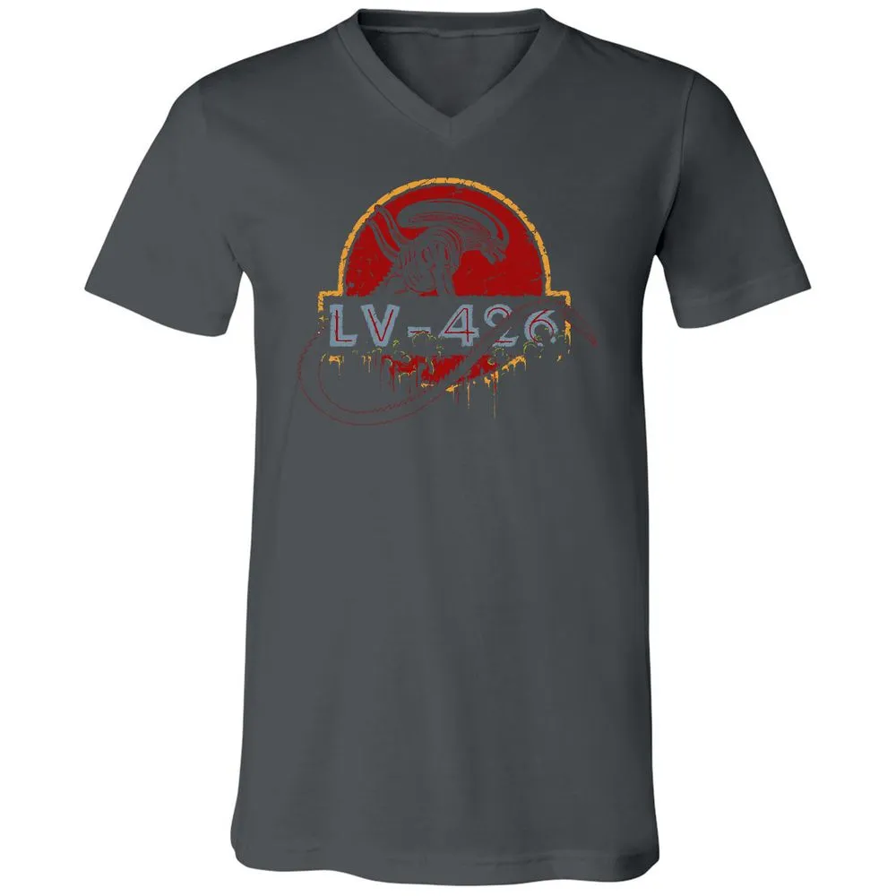 Unisex V-Neck T-Shirt - XSSY5KBZ - Asphalt - 12