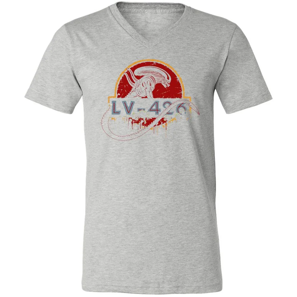 Unisex V-Neck T-Shirt - XSSY5KBZ - Athletic Heather - 7