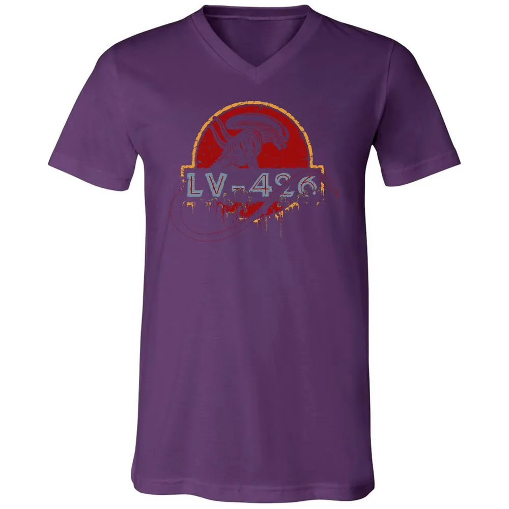 Unisex V-Neck T-Shirt - XSSY5KBZ - Team Purple - 9