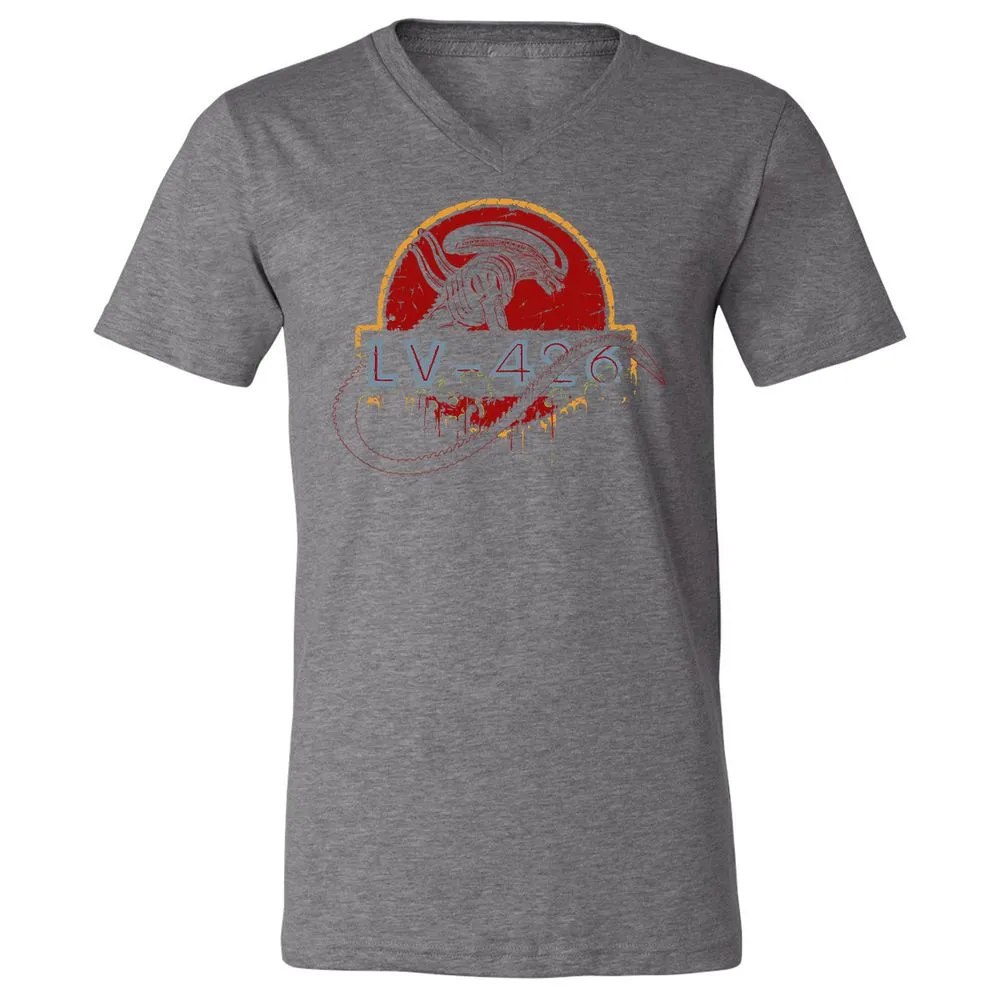 Unisex V-Neck T-Shirt - XSSY5KBZ - Deep Heather - 13