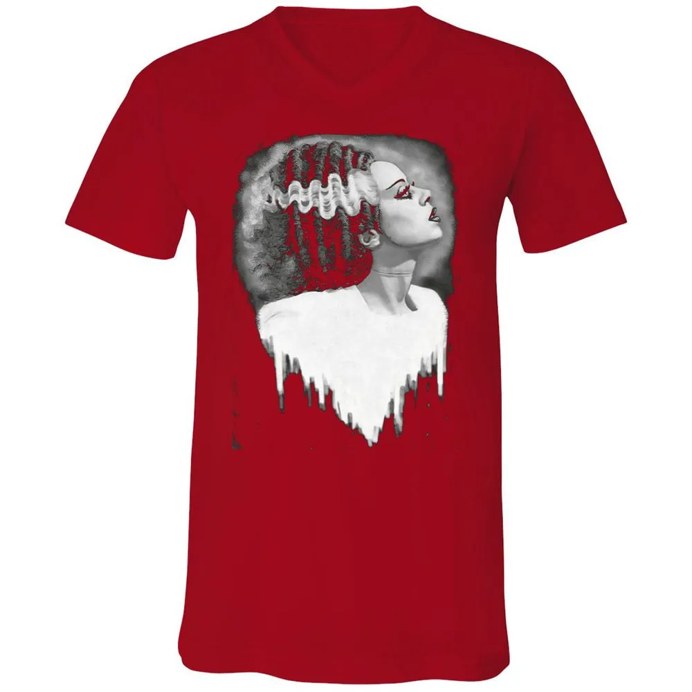 Unisex V-Neck T-Shirt - F6U64ECS - Red - 3