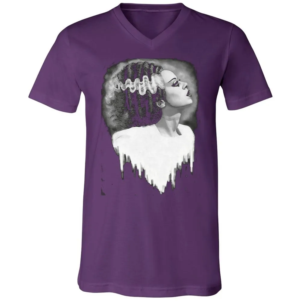 Unisex V-Neck T-Shirt - F6U64ECS - Team Purple - 9