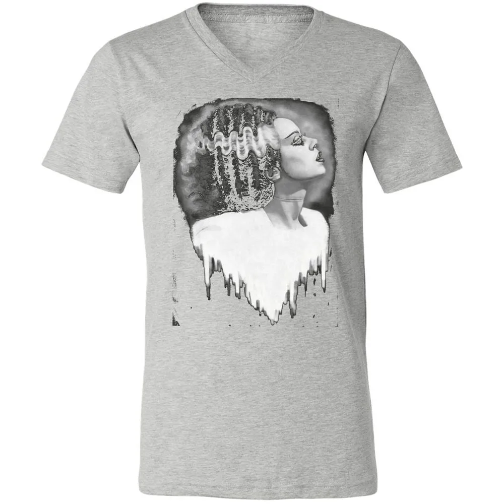 Unisex V-Neck T-Shirt - F6U64ECS - Athletic Heather - 7