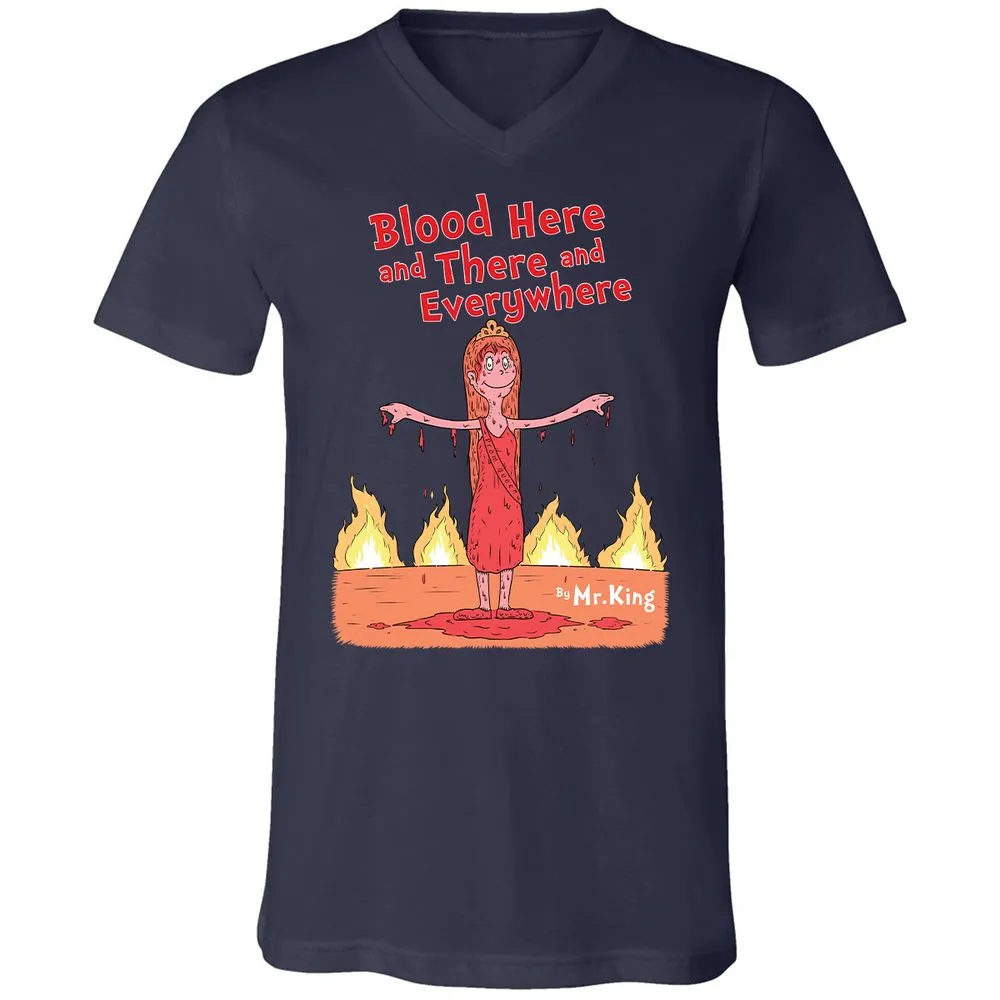 Unisex V-Neck T-Shirt - 1A67A2YN - Navy - 2