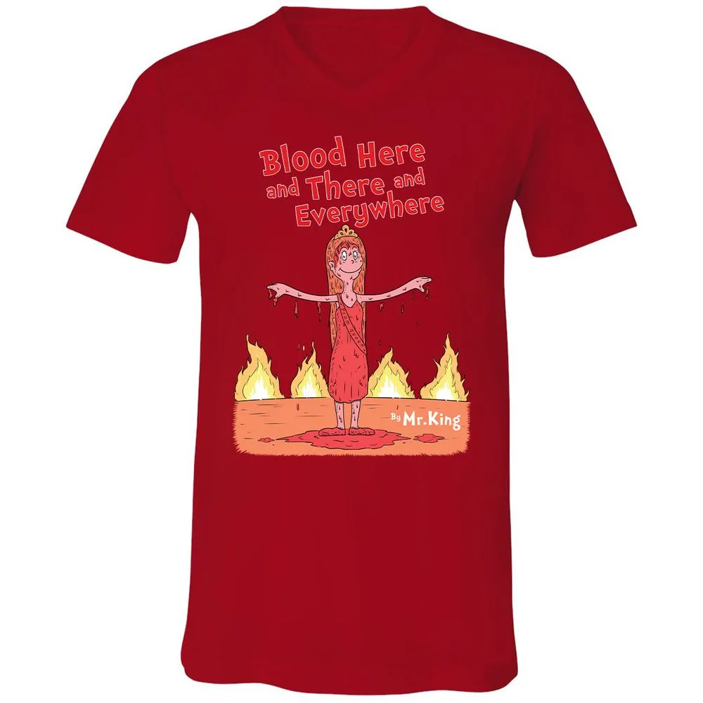 Unisex V-Neck T-Shirt - 1A67A2YN - Red - 3