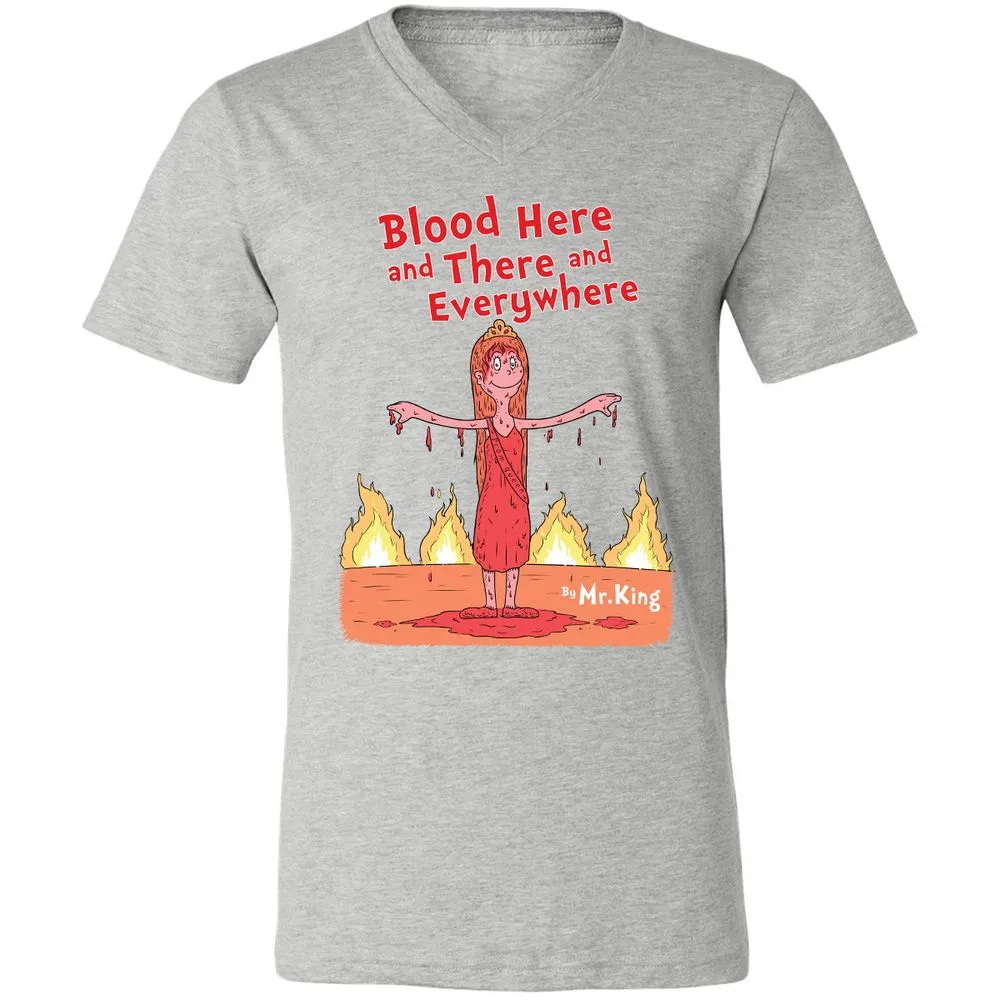 Unisex V-Neck T-Shirt - 1A67A2YN - Athletic Heather - 7