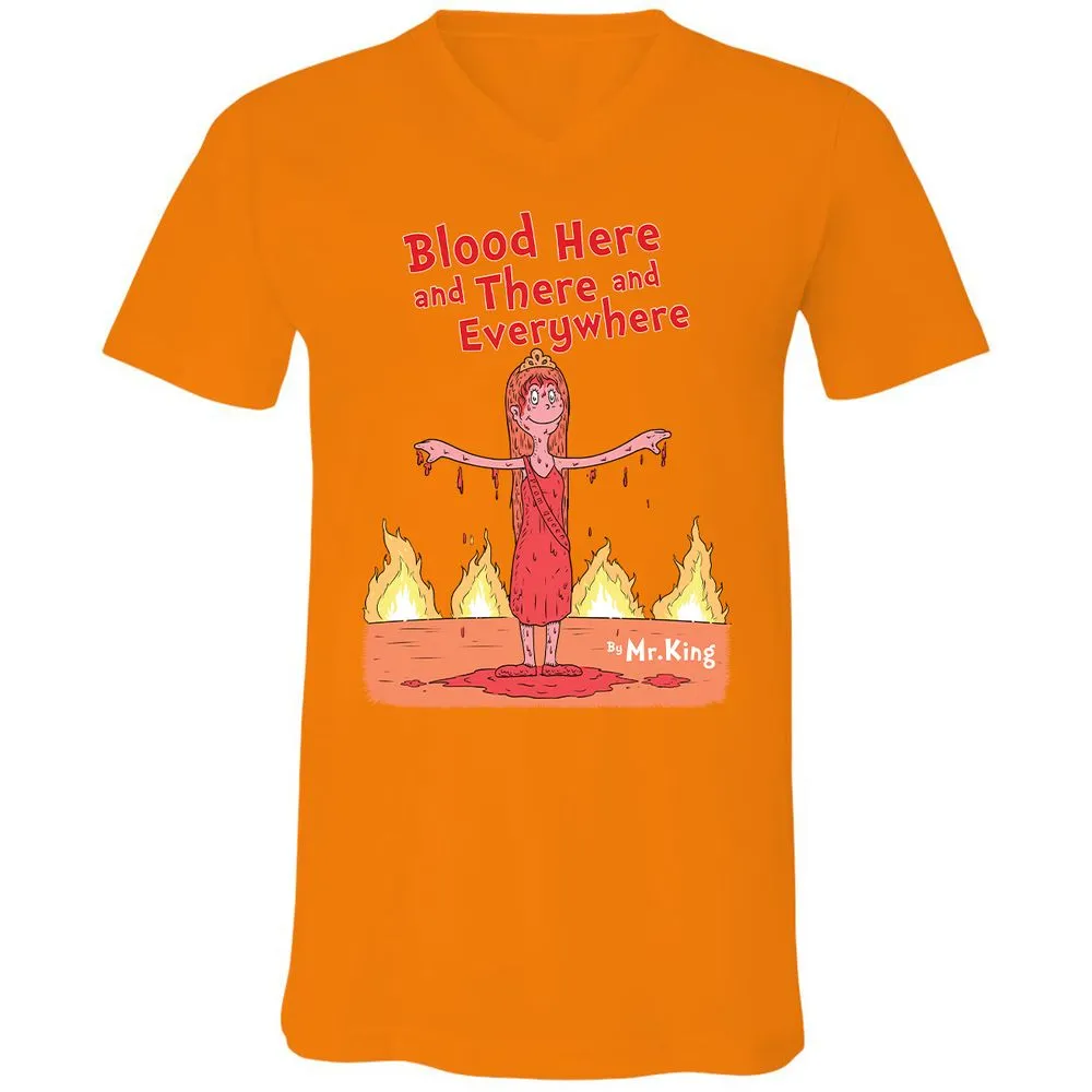 Unisex V-Neck T-Shirt - 1A67A2YN - Orange - 11