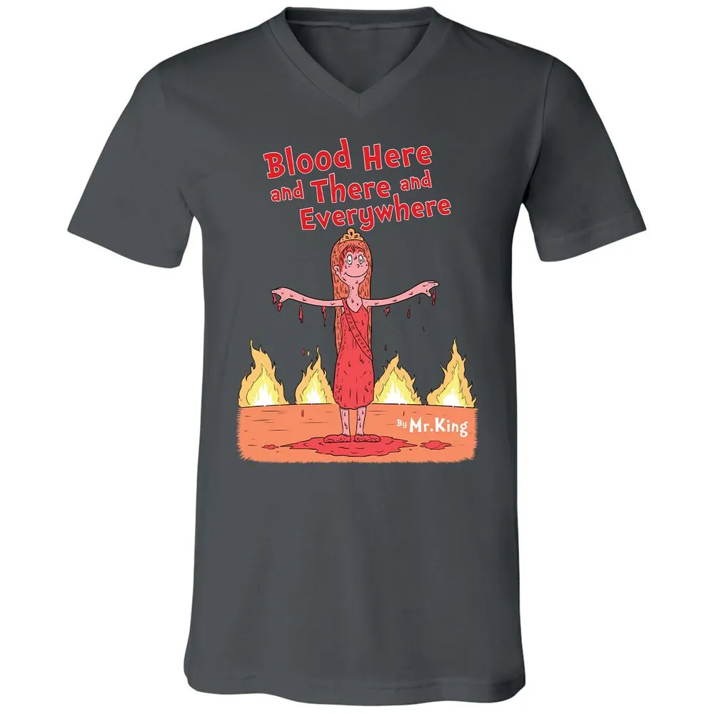 Unisex V-Neck T-Shirt - 1A67A2YN - Asphalt - 12