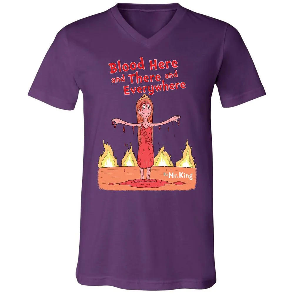 Unisex V-Neck T-Shirt - 1A67A2YN - Team Purple - 9