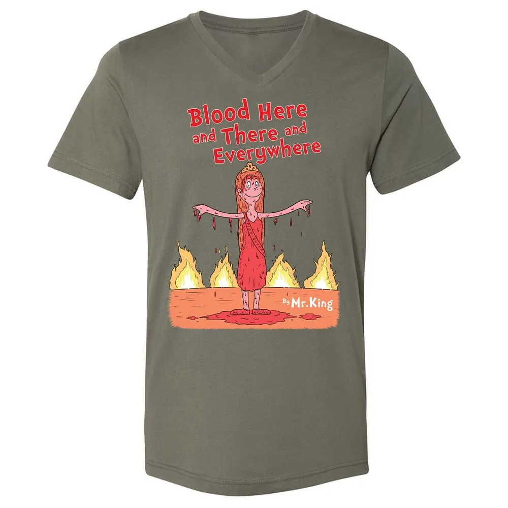 Unisex V-Neck T-Shirt - 1A67A2YN - Military Green - 10