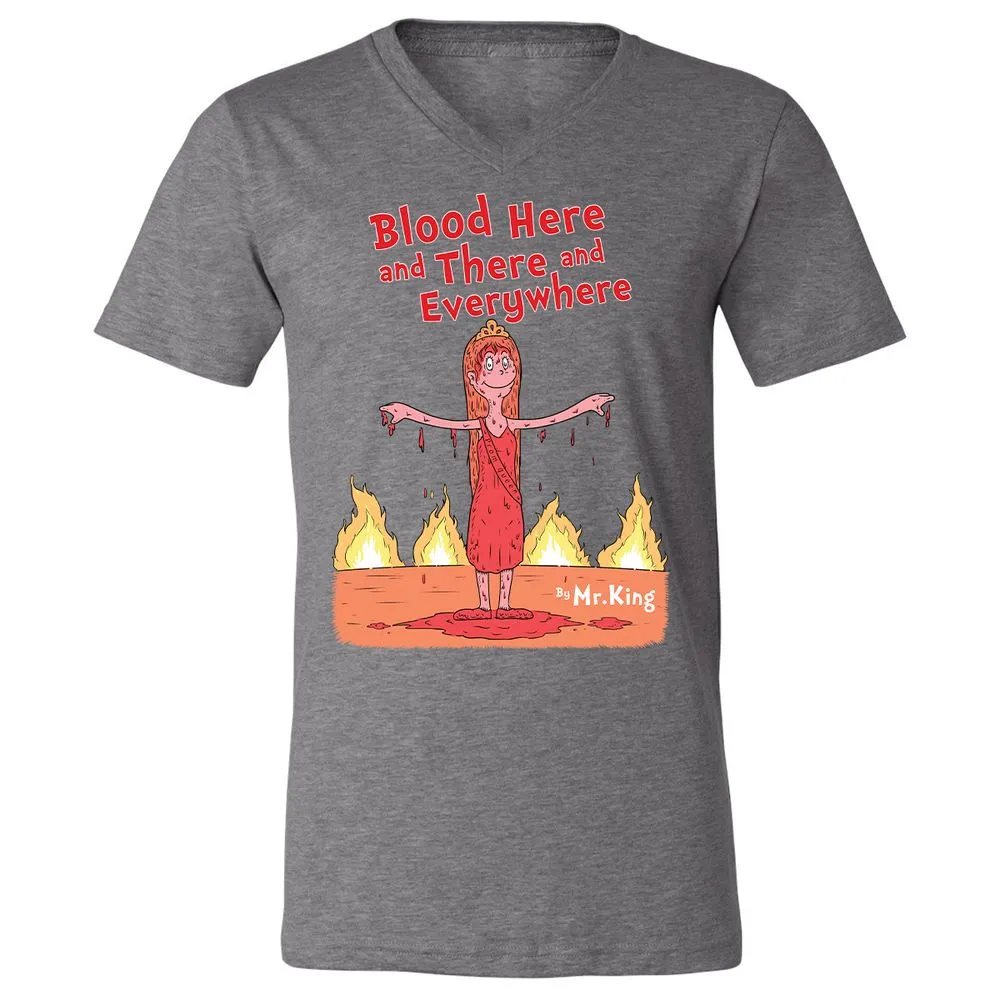 Unisex V-Neck T-Shirt - 1A67A2YN - Deep Heather - 13
