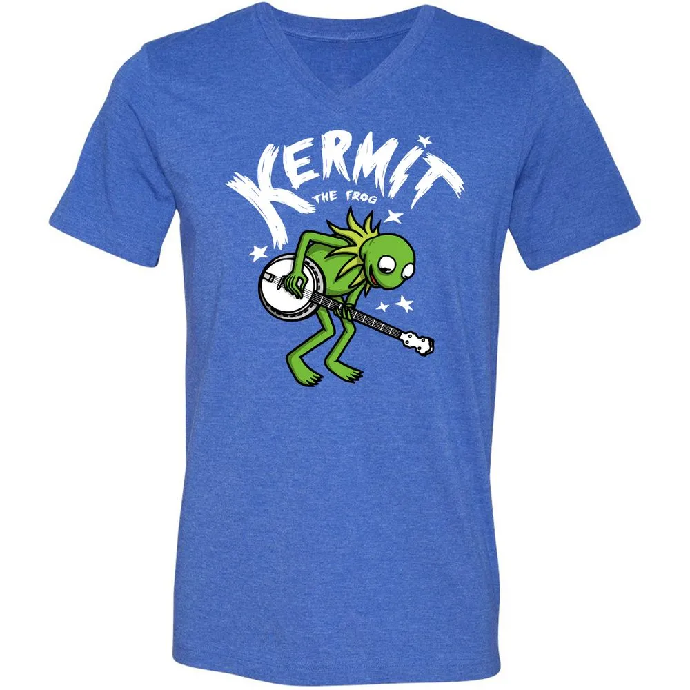 Unisex V-Neck T-Shirt - RGU2332C - Heather True Royal - 14