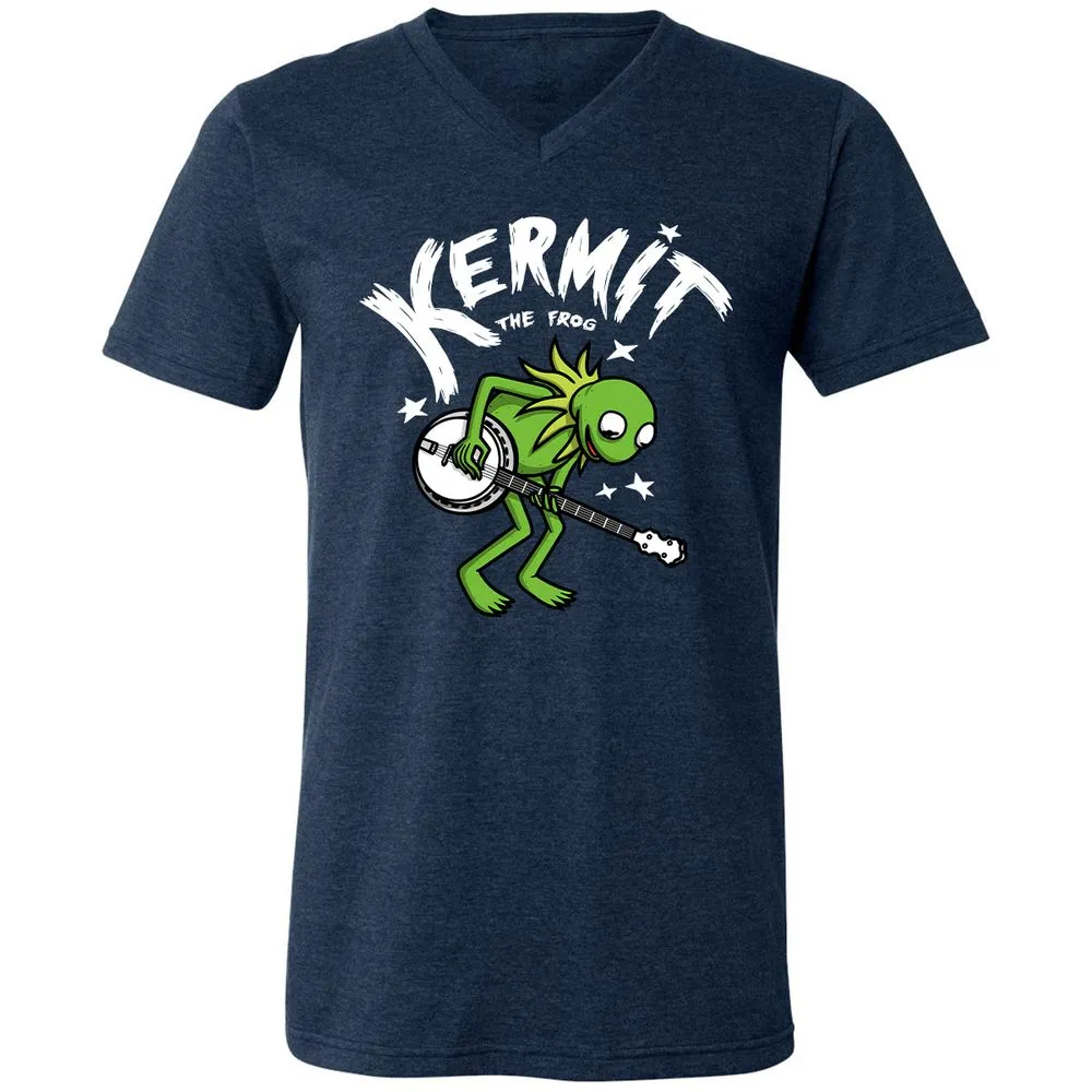 Unisex V-Neck T-Shirt - RGU2332C - Heather Navy - 15