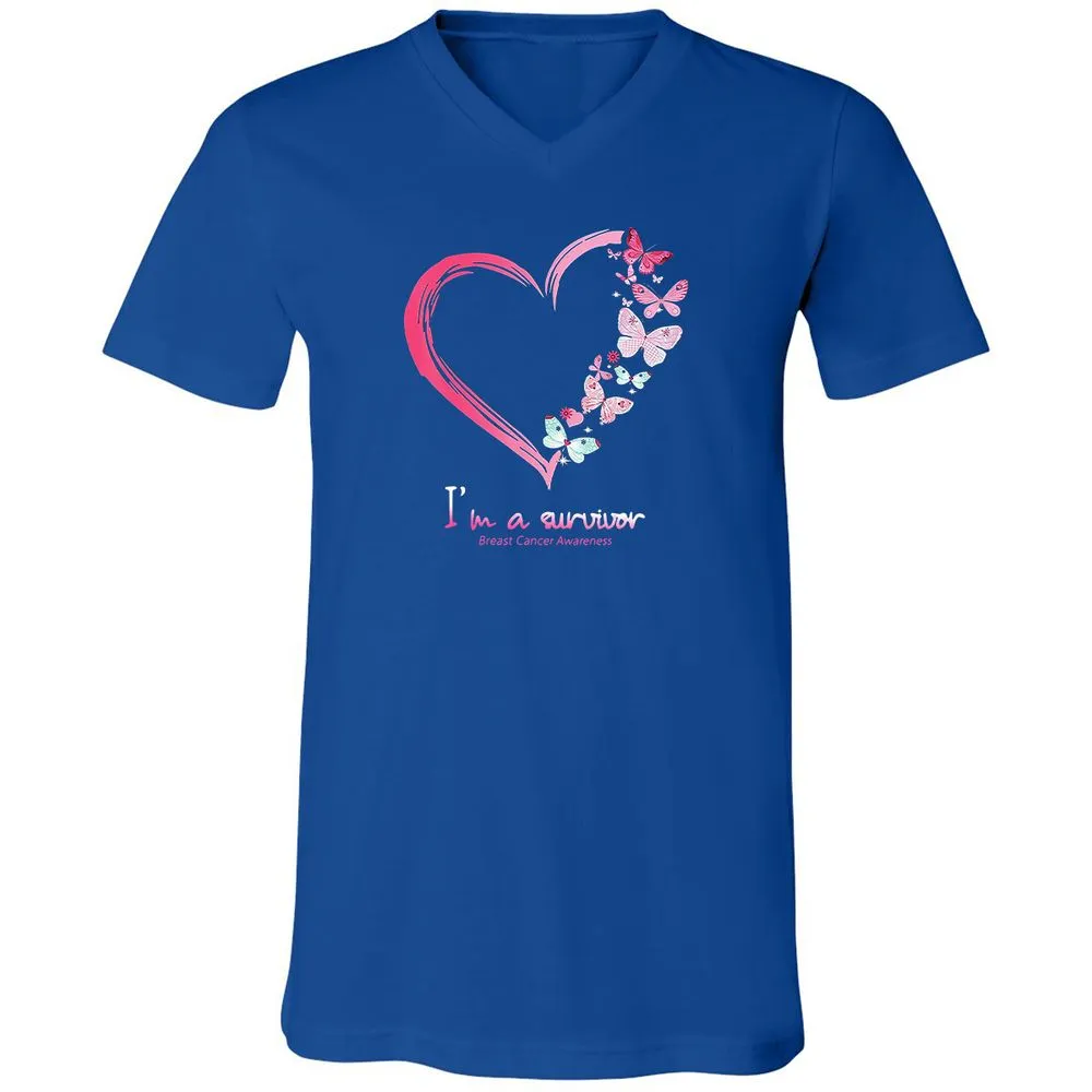 Unisex V-Neck T-Shirt - BWBBQZCD - True Royal - 4