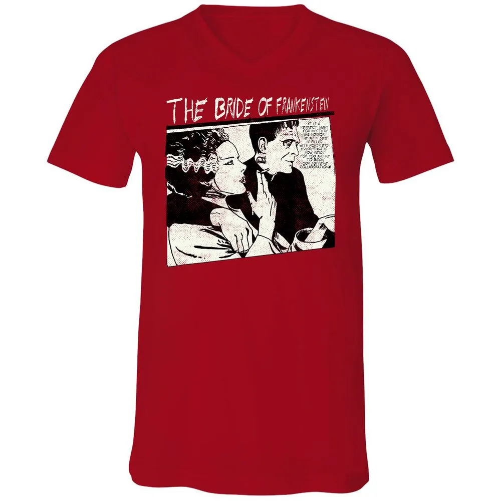 Unisex V-Neck T-Shirt - UR997JAH - Red - 3