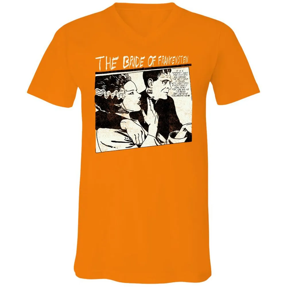 Unisex V-Neck T-Shirt - UR997JAH - Orange - 11