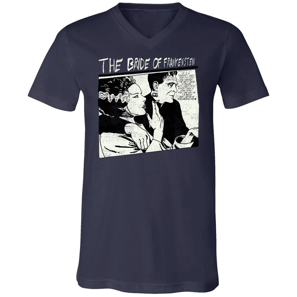 Unisex V-Neck T-Shirt - UR997JAH - Navy - 2