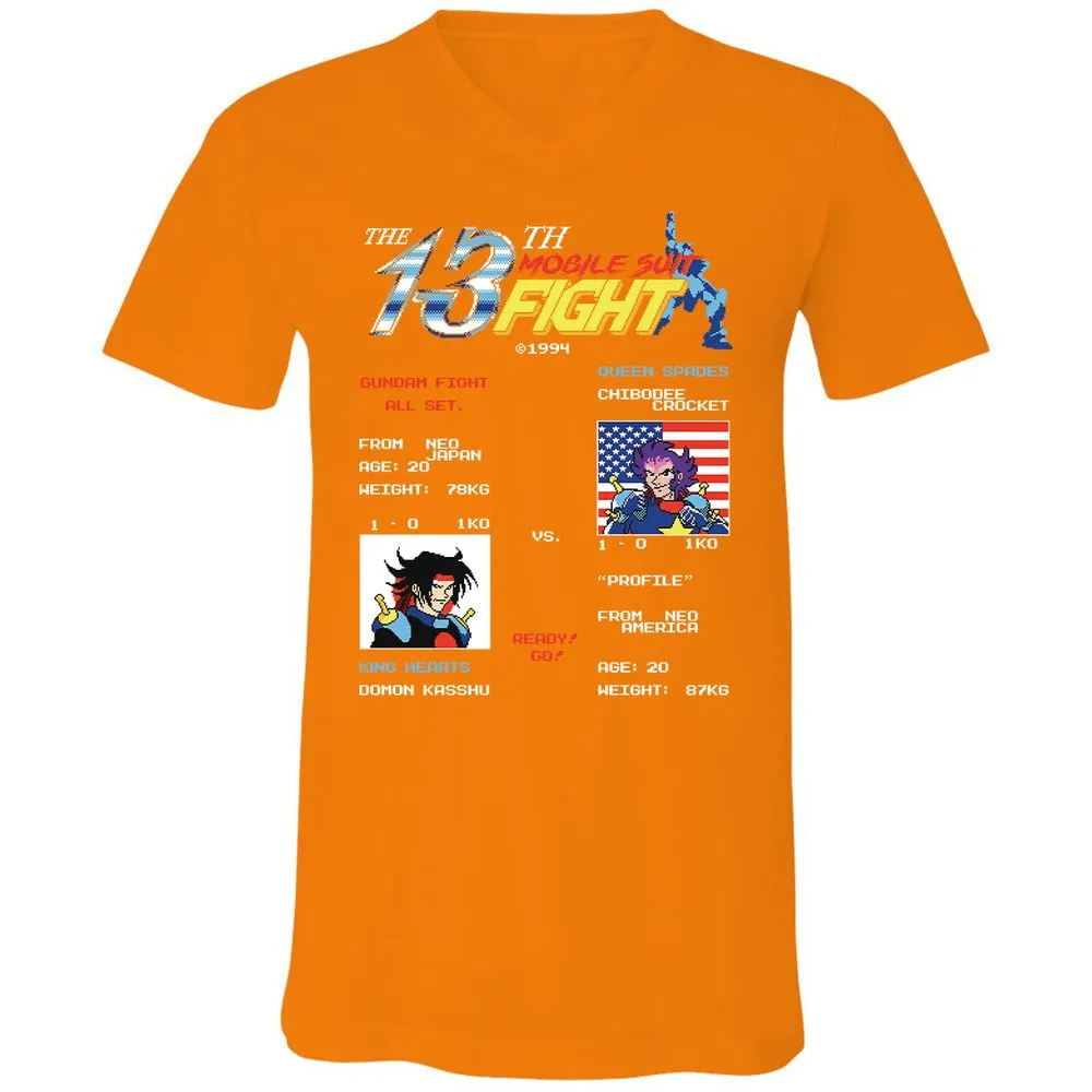Unisex V-Neck T-Shirt - ENK7DCC1 - Orange - 11