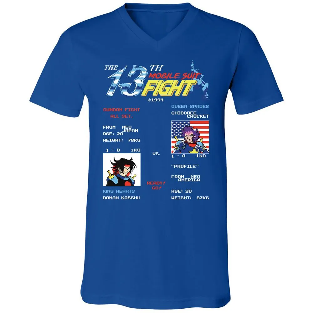 Unisex V-Neck T-Shirt - ENK7DCC1 - True Royal - 4