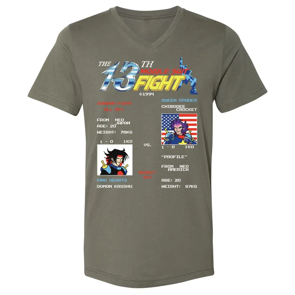 Unisex V-Neck T-Shirt - ENK7DCC1 - Military Green - 10