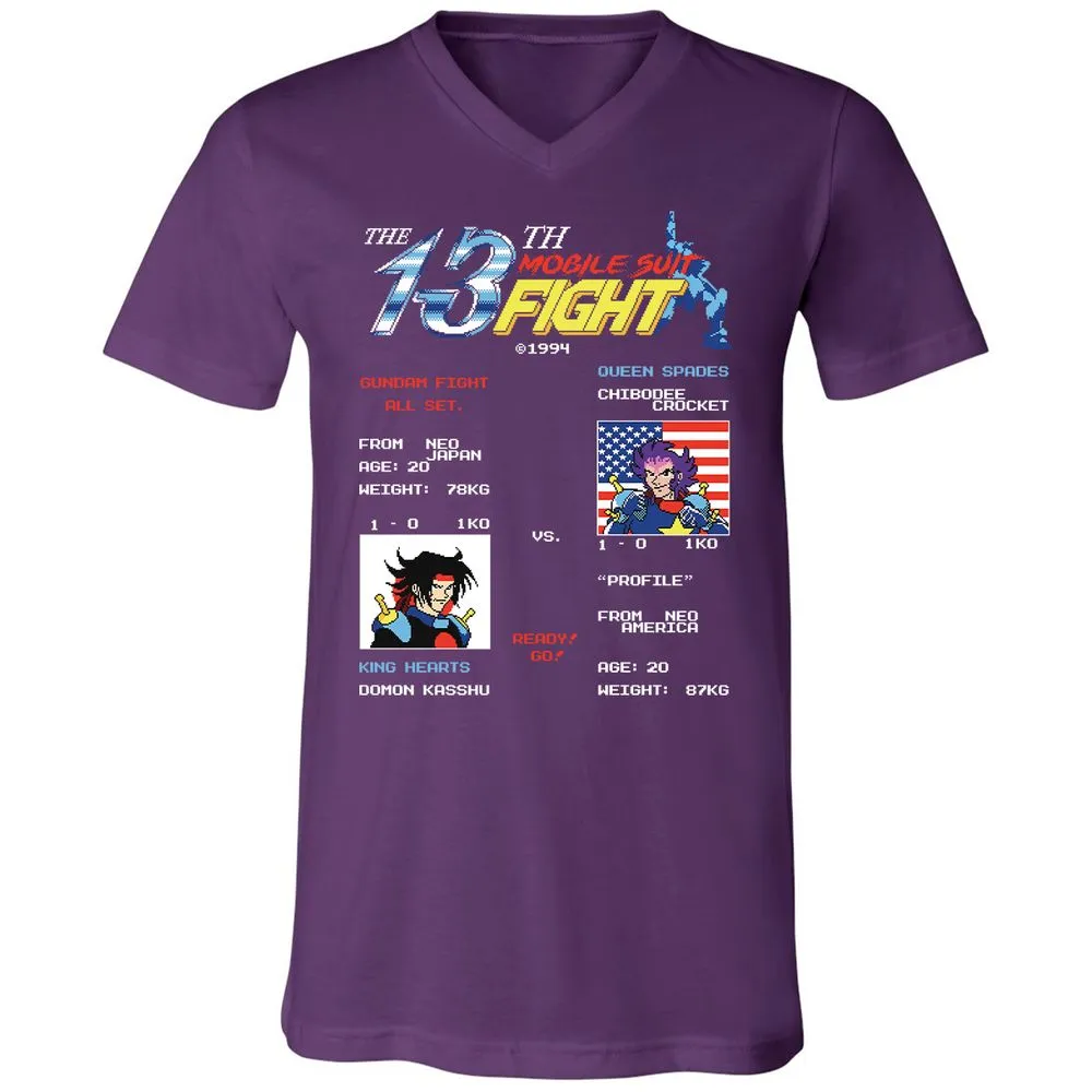 Unisex V-Neck T-Shirt - ENK7DCC1 - Team Purple - 9